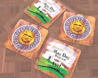 The Wicker Man 'Summerisle May Day' Coasters (set of 4)