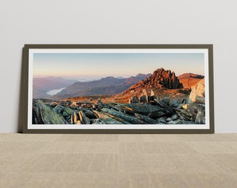 Dawn on Glyder Fach, Eryri, Snowdonia, Wales. Photographic print, Canvas, Wall Art, Nick Livesey