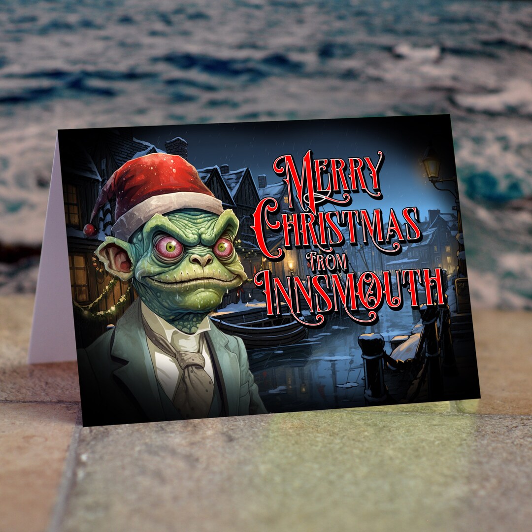 Innsmouth Cthulhu Christmas Card. - Etsy