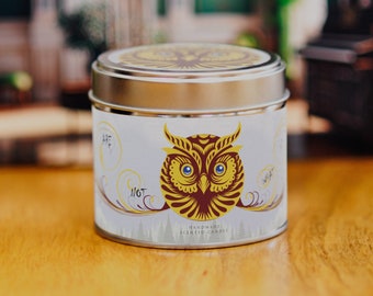 Twin Peaks inspired The Owls are Not what they Seem, 8oz, 220ml handmade Soy Wax Candle