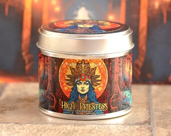 High Priestess Witchcraft 8oz, 220ml handmade Soy Wax Candle