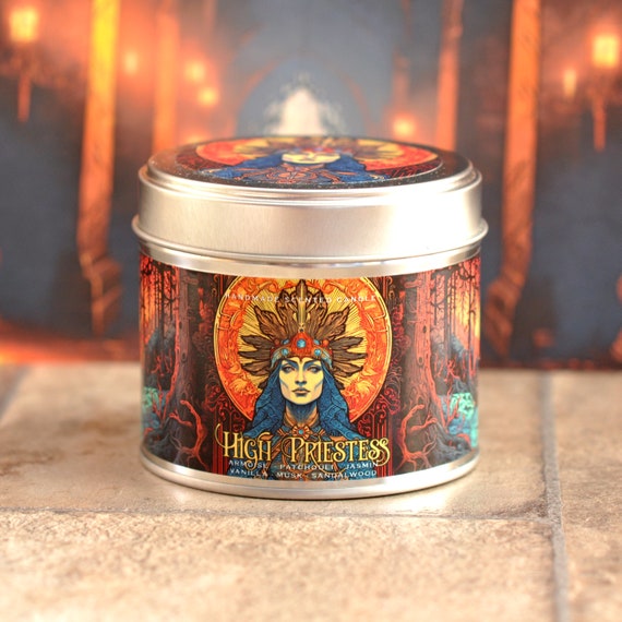 High Priestess Witchcraft 8oz, 220ml handmade Soy Wax Candle