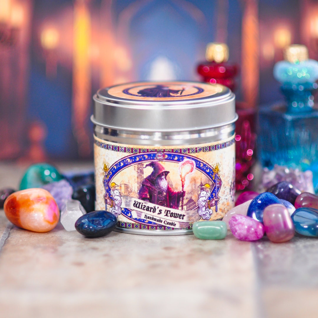 Wizards Tower 8oz, 220ml Handmade Soy Wax Candle Etsy