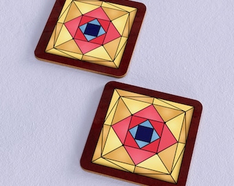Suspiria Stained Glass window Coasters (set of 2)