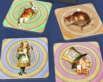 Alice in Wonderland Coasters