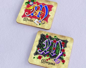 Merlin and Morgana Coasters
