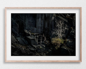 Dinorwig Quarry, Eyri, Snowdonia, Wales. Photographic print, Canvas, Wall Art, Nick Livesey