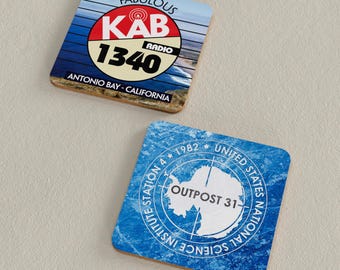 John Carpenter Inspired Coasters, The Thing and the Fog, Radio KAB / Outpost 31