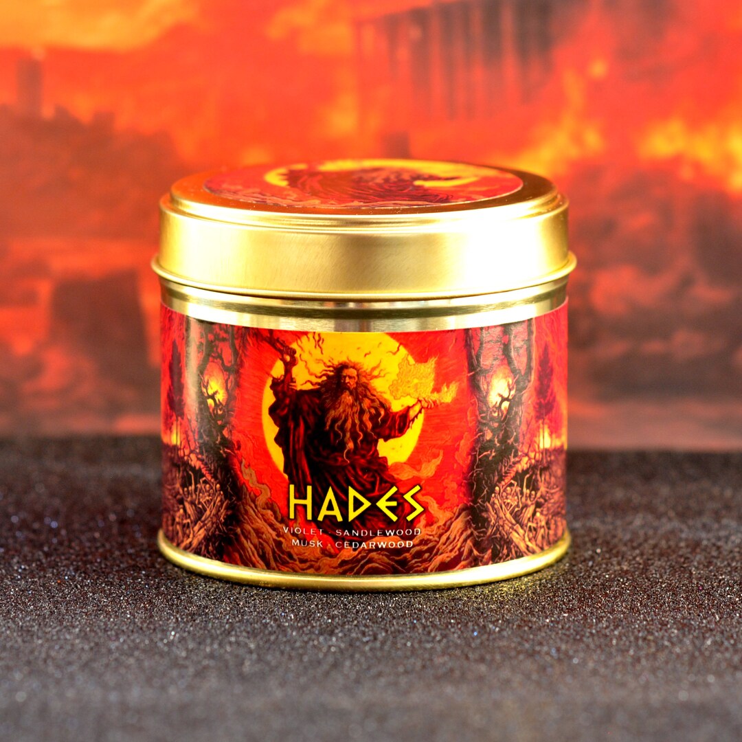 Hades Greek God Scented Candle 8oz 220ml Handmade Soy Wax Etsy