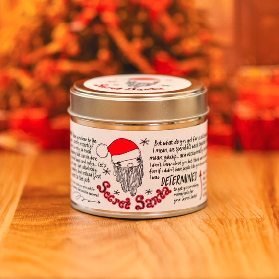 Secret Santa, Christmas Sweets Scented Candle, 8oz, 220ml handmade Soy Wax Candle