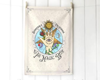 Magic Box Tea Towel, inspired by Buffy the Vampire Slayer