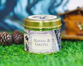 Grimm Fairy Tales, Hansel & Gretel Scented 8oz, 220ml handmade Soy Wax Candle