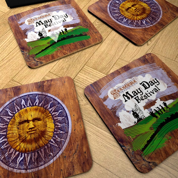 The Wicker Man 'Summerisle May Day' Coasters (set of 4)