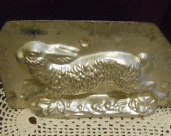 Molde de metal vintage de 2 piezas para conejo Eppelsheimer