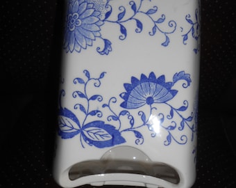 Portacerillas de porcelana Blue Onion