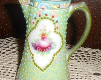 Tetera miniatura de porcelana Moriage Nippon