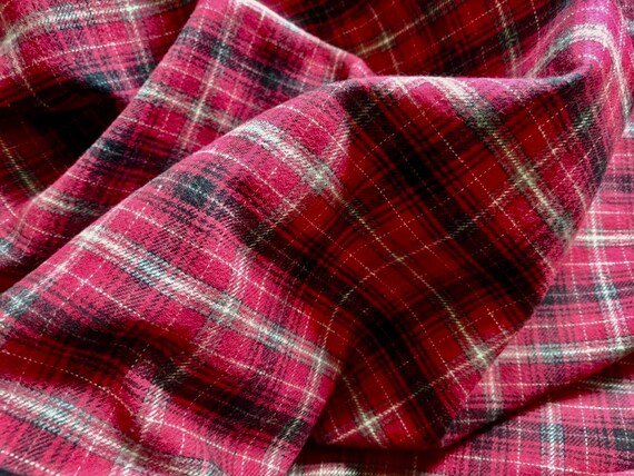 Red Flannel Plaid Light Weight 1single 