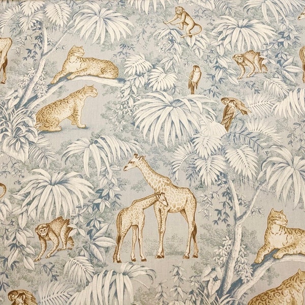 P/Kaufman Capetown Safari Jungle Drapery/Light Upholstery Fabric 54" Wide Screen Print by the Yard