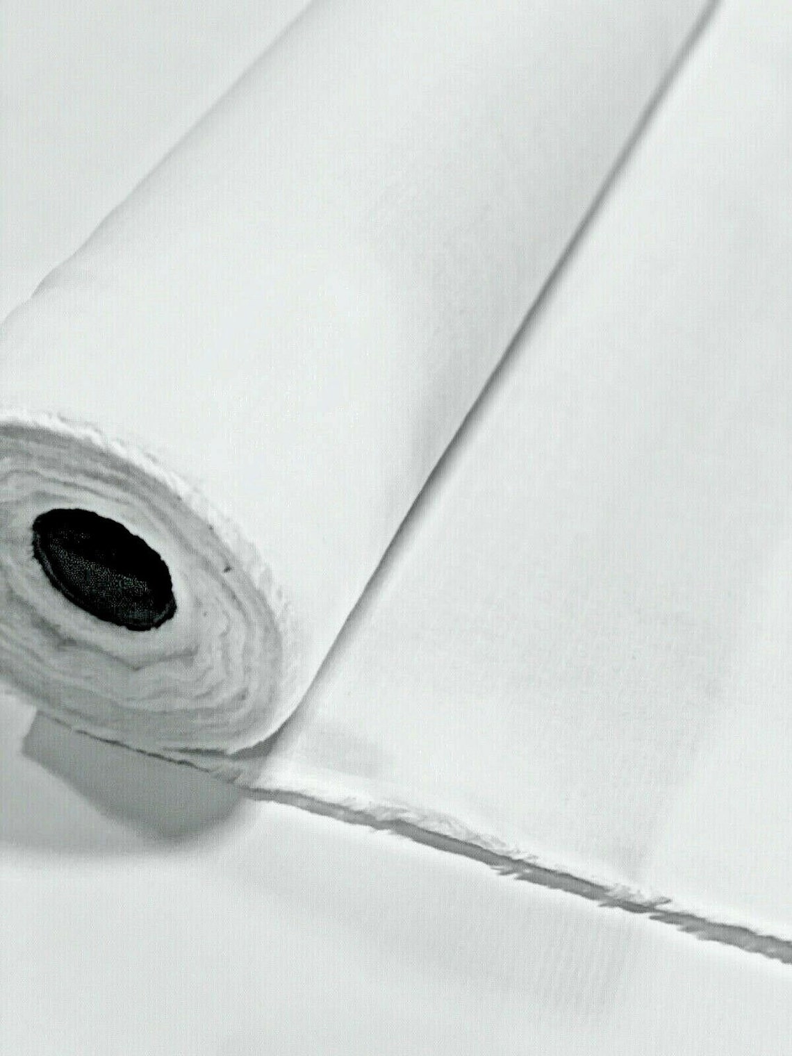 White Cotton Flannel Interlining Fabric Double Napped 54 Wide Etsy