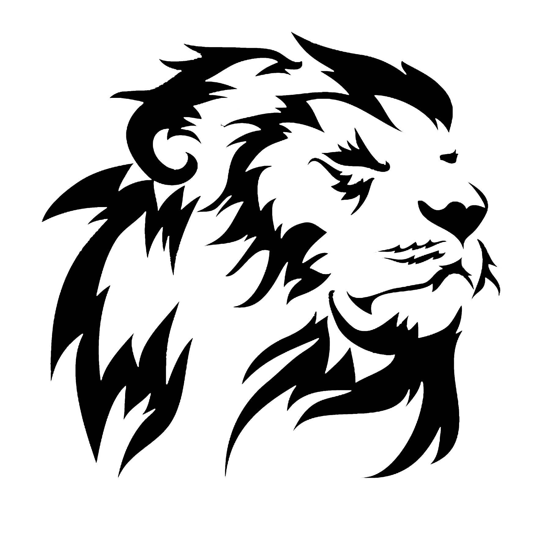 Free Free 280 Tribal Lion Svg SVG PNG EPS DXF File