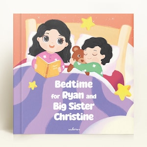 Personalized for Two Kids, Big Sister Gift, New Big Sister Gift Idea, Personalized Children&#39;s Book, Big Sister Hospital Gift, New Sibling