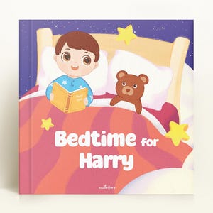 Livre pour enfants personnalisé, cadeau pour bébé, livre d'histoires pour l'heure du coucher, livre de prénoms personnalisé, conçu pour aider un enfant à s'endormir, cadeau personnalisé