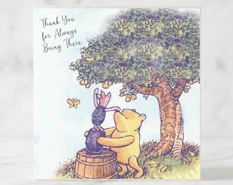 Winnie the Pooh Friendship Card: Thinking of You, Thank You - Etsy UK