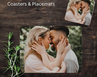 Design Your Own Custom Placemats Great Gift for Weddings, Christmas & More, Personalised Photo Place mats, Engagement, Anniversary, Coaster