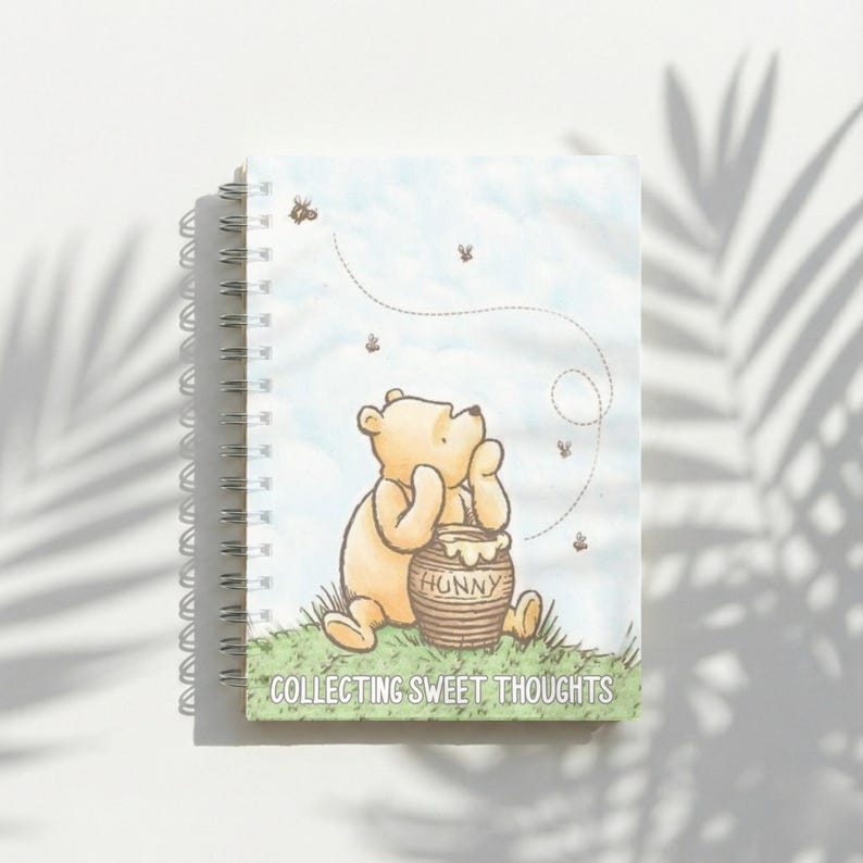 Classic Winnie the Pooh A5 Lined Notebook Gift | Winnie Style Notebook ...