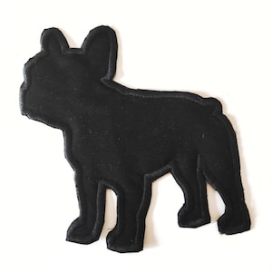 Patch silhouette bulldog French