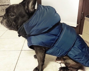 French bulldog puffer jacket, dog puffer jacket, small dog coats, dog pudded jackets, dog vest, custom dog coat, dog raincoat hand made