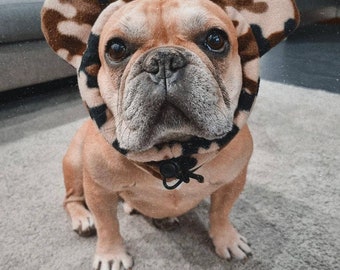 Frenchie earmuff, frenchie ear shaped, dog hat, french bulldog shop, french bulldog hat, hand made