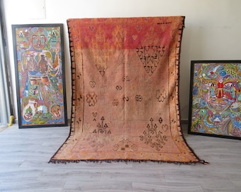 vintage fabric scraps- bujaad rug- fabric scraps- rug moroccan vintage-wool moroccan rug- rainbow rugs-fall rugs- azilal rug- rainbow rugs-