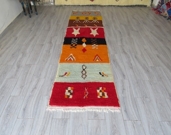 carpet runner hallway azilal vintage authentic moroccan berber