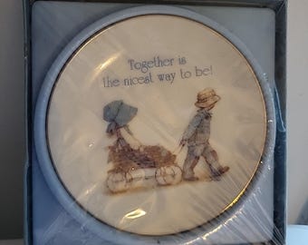 Vintage 1970s Holly Hobbie American Greetings Lasting Treasures 4" Porcelain Plate