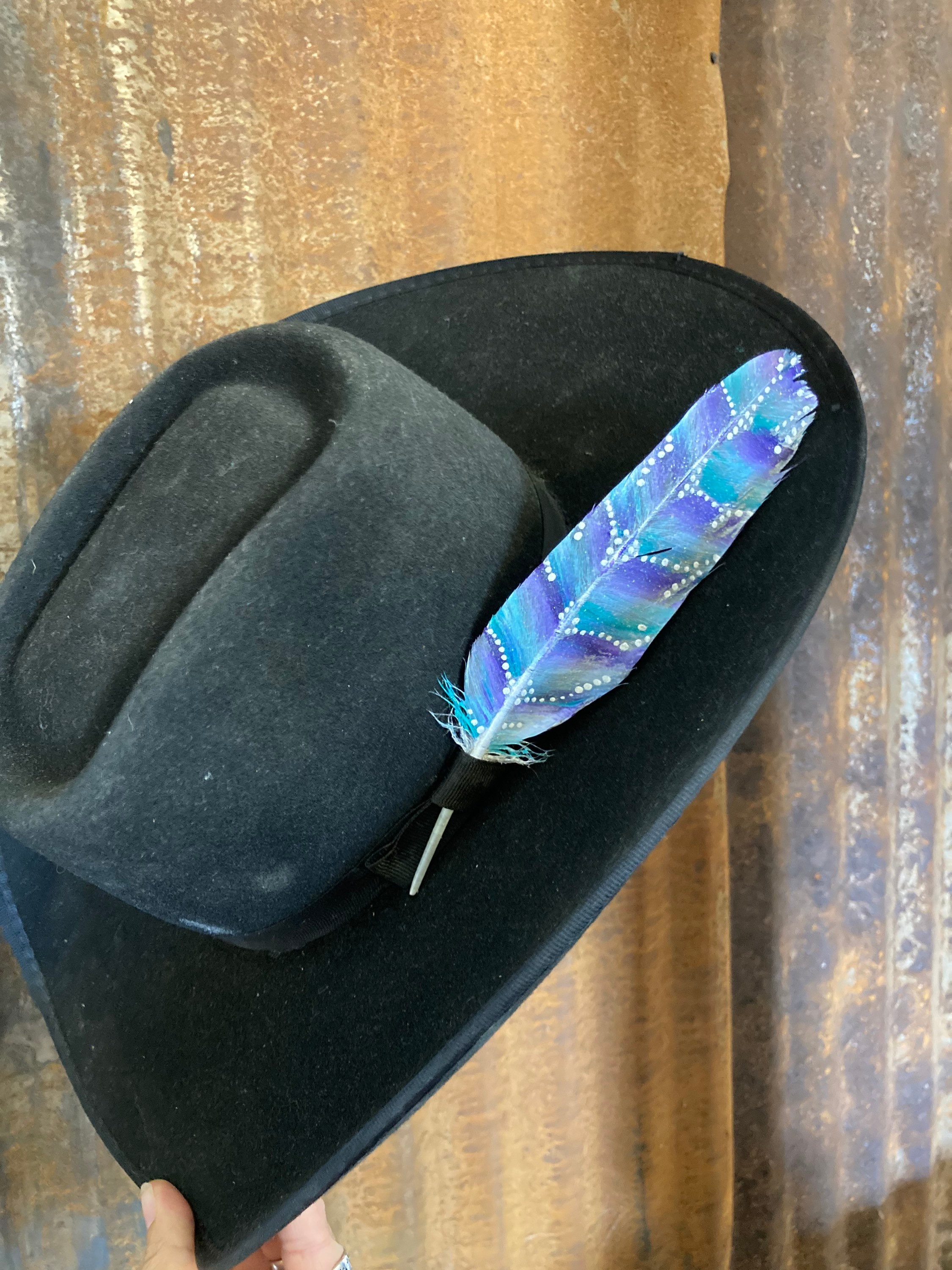 Color Block Feather - Etsy