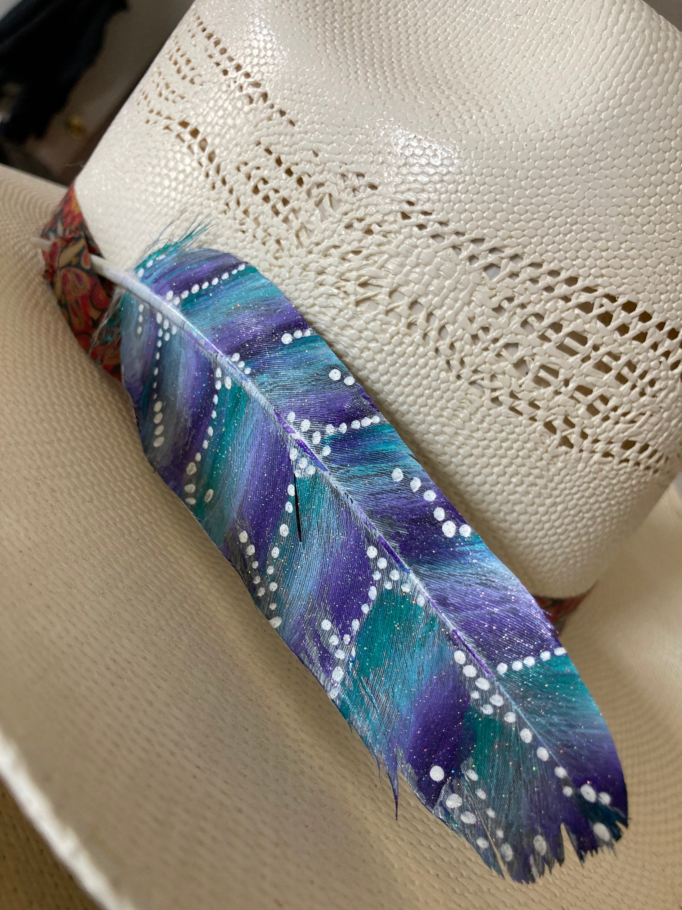 Color Block Feather - Etsy