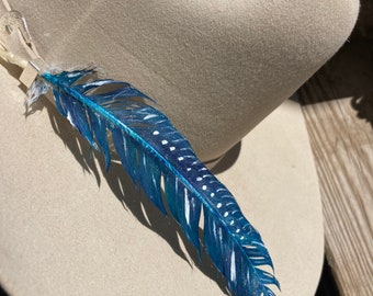 Blue feather
