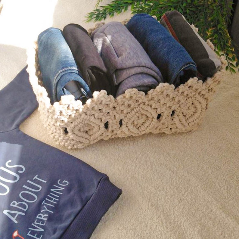 Rectangular Storage Basket Wardrobe Storage Baskets Long Etsy