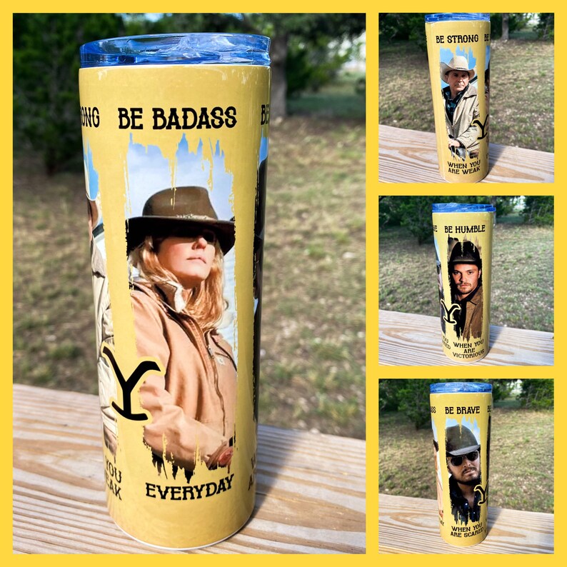  20 oz 2 Stainless Steel Custom Tumbler Yellowstone Kayce Dutton