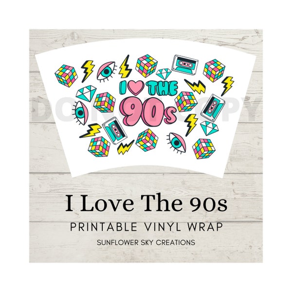 90s Cup Decal - Etsy