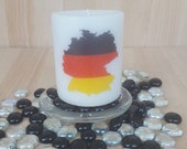 Map of Germany Scented Candle Pillar Candle Perfect Gift Home Decor