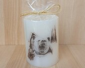 Scented quot A Grizzly Breakthrough quot pillar candle bear spirit totem strength and confidence warrior spirit and courage to fight protection