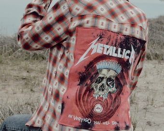 Upcycled Metallica Flannel