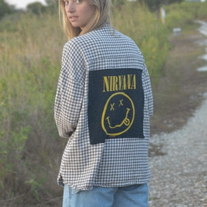 Upcycled Nirvana Flannel