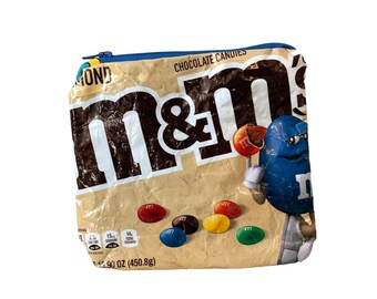 Upcycled Almond M&M Candy Bag