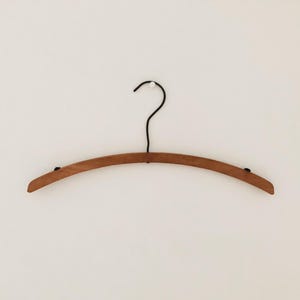 Vintage Wooden Hanger - Wood and Metal Clothing Hanger