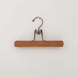 Vintage Wooden Pants Hanger - Wood and Metal Clothing Clamp Hanger