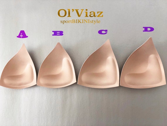 5 Pairs Pack Molded Bra Cups/stiff Foam Triangle Push Up/competition  Bikinis/figure Suits/bras/lingerie/swimwear/fashion/wedding Dress -   Ireland