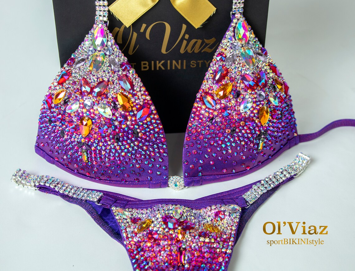 Сhameleon&rose Bikini Metallic Spandex With Etsy